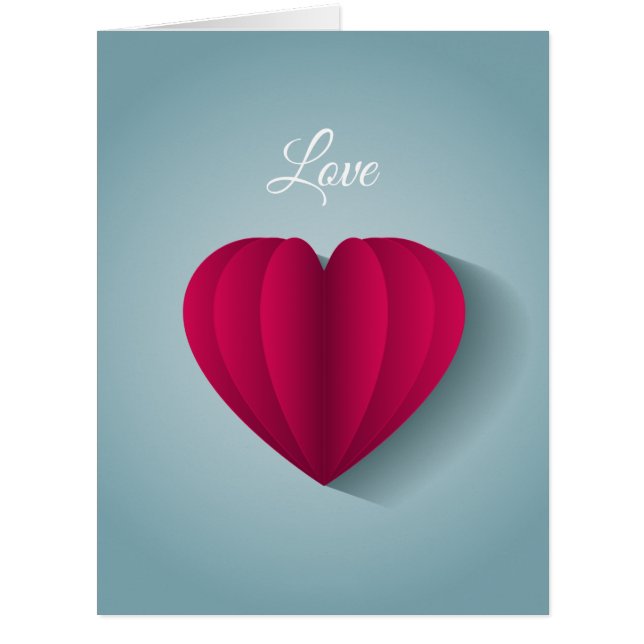 Cartão Amor romântico moderno (Frente)