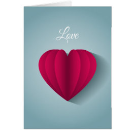 Cartão Amor romântico moderno