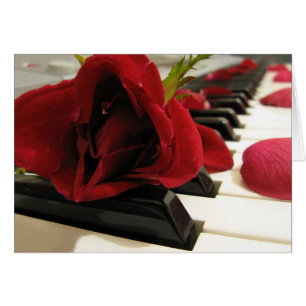 Cartão Amor Rosa vermelha Romântico