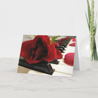 Cartão Amor Rosa vermelha Romântico