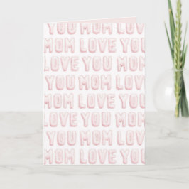 Cartão Amor Rosa Você Mãe Dia das Mães
