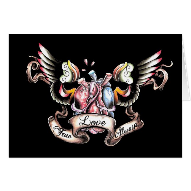 Cartão amor verdadeiro sempre (Frente Horizontal)