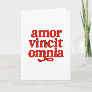 Cartão Amor vincit omnia