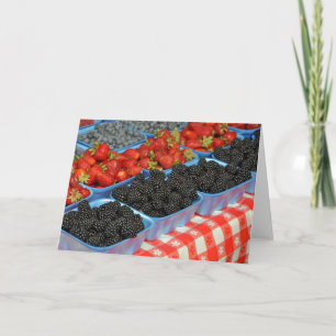 Cartão Amoras e morangos