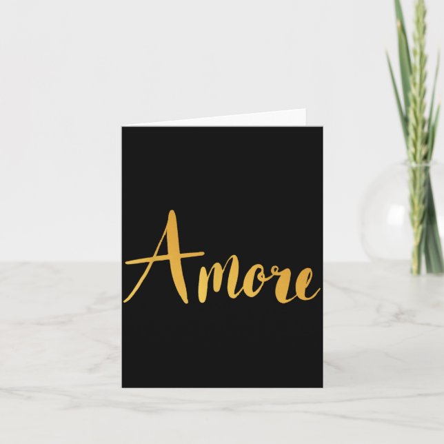 Cartão Amore - Italian Love Valentine's Day  (Frente)