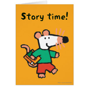 Cartão Amores adoráveis de Maisy a ler