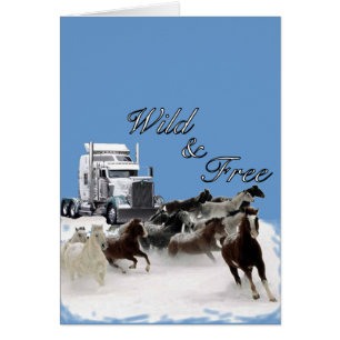 Cartão &amp selvagem; Livre