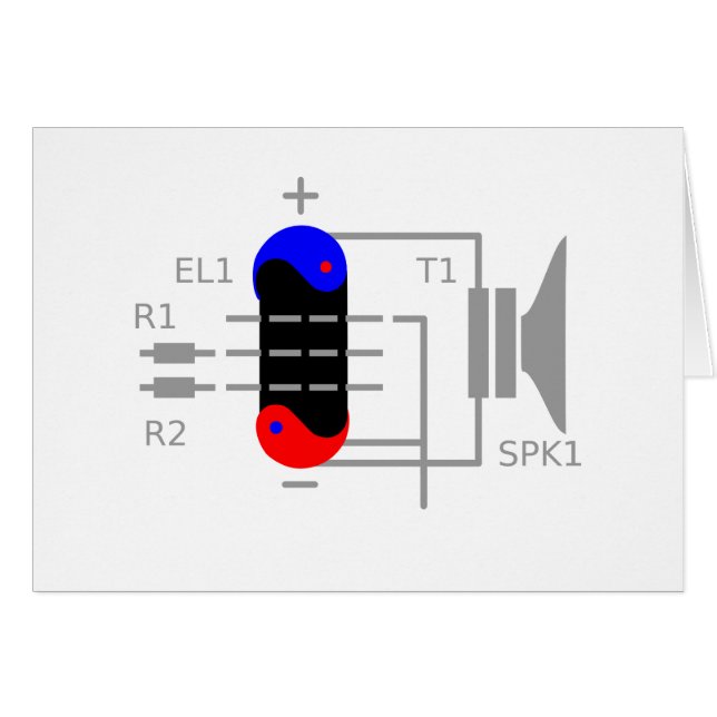 Cartão Amp Tube (Frente Horizontal)
