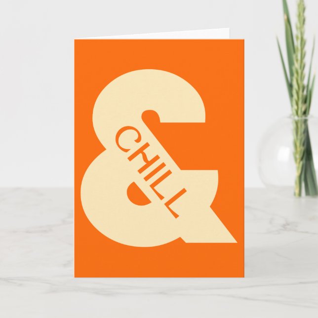 Cartão Ampersand Chill Minimalist (Frente)