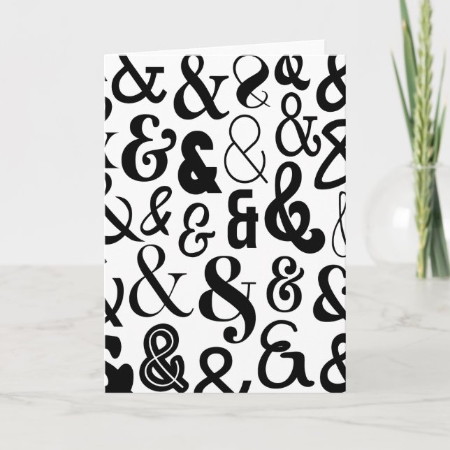 Cartão Ampersands (Frente)