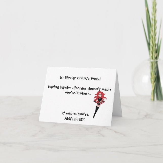 Cartão Amplified Note Card (Frente)