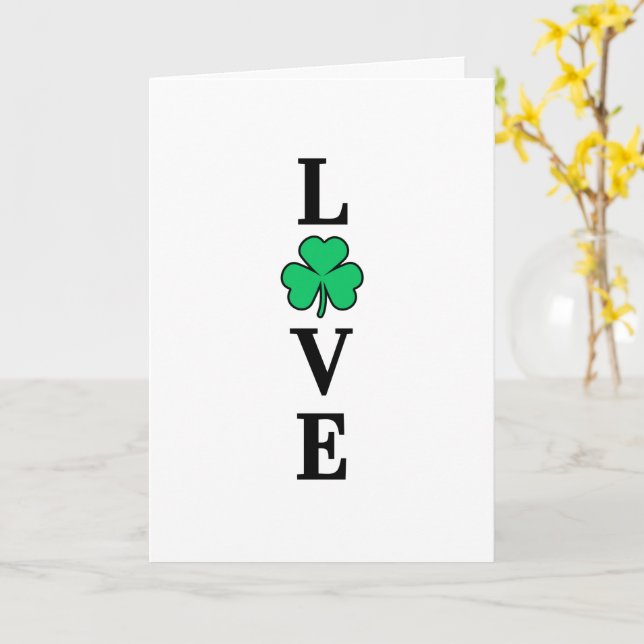 Cartão AMVE Ireland Clover Shamrock All Purpose Vazio (Flor Amarela)