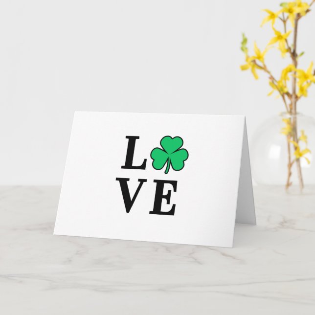 Cartão AMVE Ireland Clover Shamrock All Purpose Vazio (Flor Amarela)