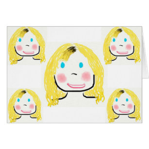 Cartão Amy do cabelo louro (azulejo) THC