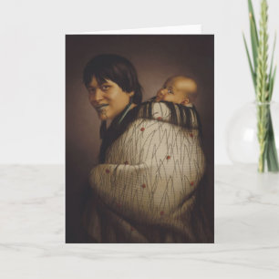 Cartão "Ana Rupene and Child" - Cartão-postal G. Lindauer