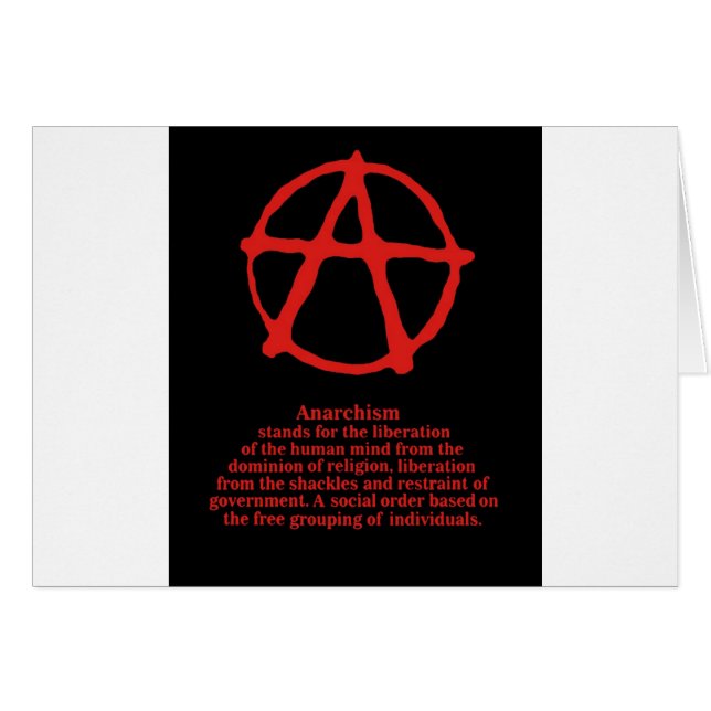 Cartão Anarquia (Frente Horizontal)
