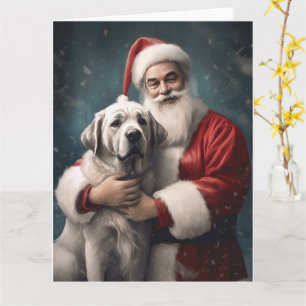 Cartão Anatólia Shepherd com o Natal do Papai Noel
