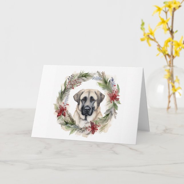 Cartão Anatólia Shepherd Wreath Festivo Pup (Flor Amarela)