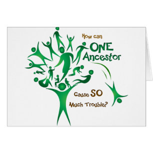 Cartão Ancestral da Árvore Um