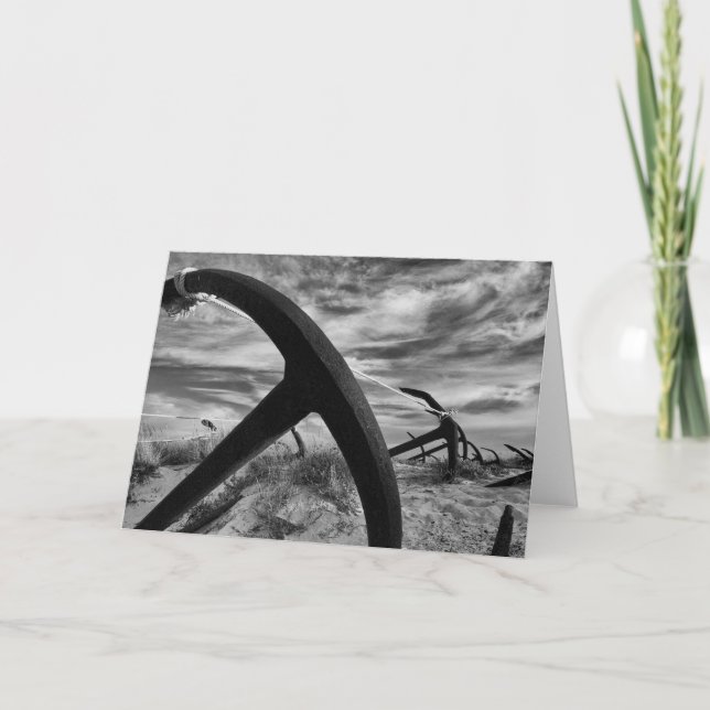Cartão Anchor graveyard blank greetings card (Frente)