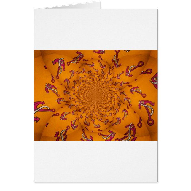 Cartão Anchor'd Africa: Um Nod Náutico para a Cultura Afr (Frente)