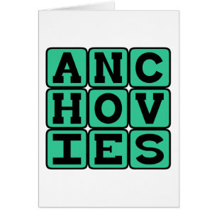 Cartão Anchovies, Pizza Topping