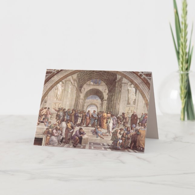 Cartão ancient art school greeting card (Frente)