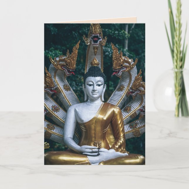 Cartão ancient buddha greeting card (Frente)