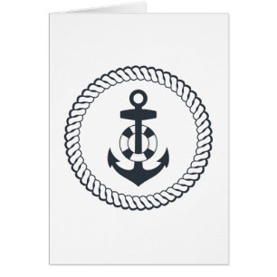 Cartão Âncora bonito