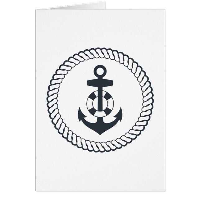 Cartão Âncora bonito (Frente)