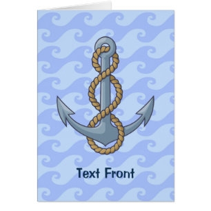 Cartão Âncora com Corda