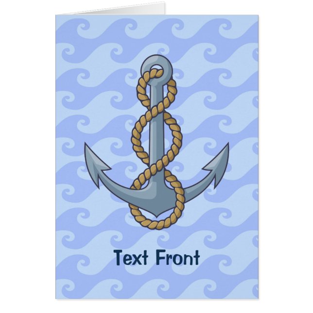 Cartão Âncora com Corda (Frente)