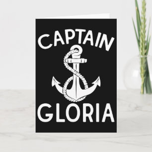 Cartão Âncora de barco de iate do Capitão Gloria