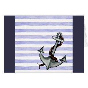 Cartão Âncora do navio náutico
