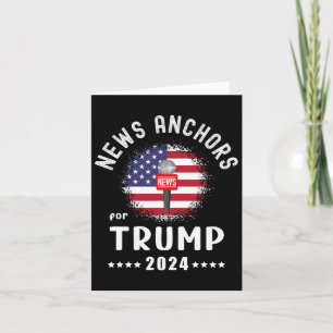 Cartão Âncoras Para Trump 2024 American Flag Vote Trump