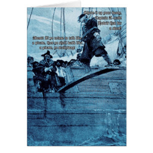 Cartão Andando a prancha