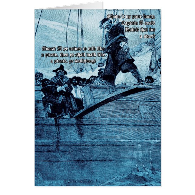 Cartão Andando a prancha (Frente)