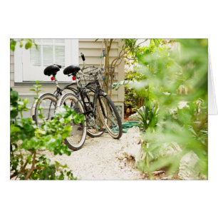 Cartão Andando de bicicleta do ciclo da bicicleta que dá