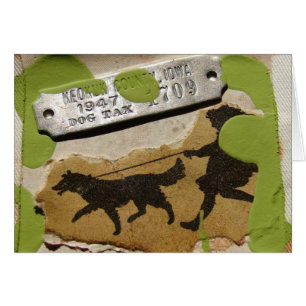 Cartão Andando o ATC do cão