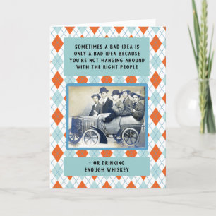 Cartão Andando por aí com o aniversário da Pessoas dire