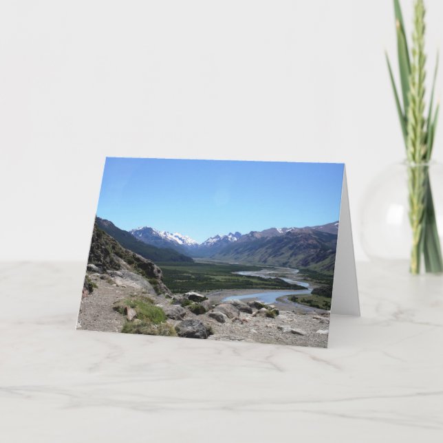 Cartão Andes Range, Patagônia (Frente)