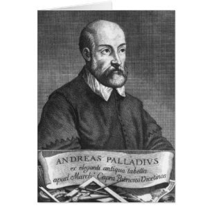 Cartão Andrea Palladio gravado por Francesco