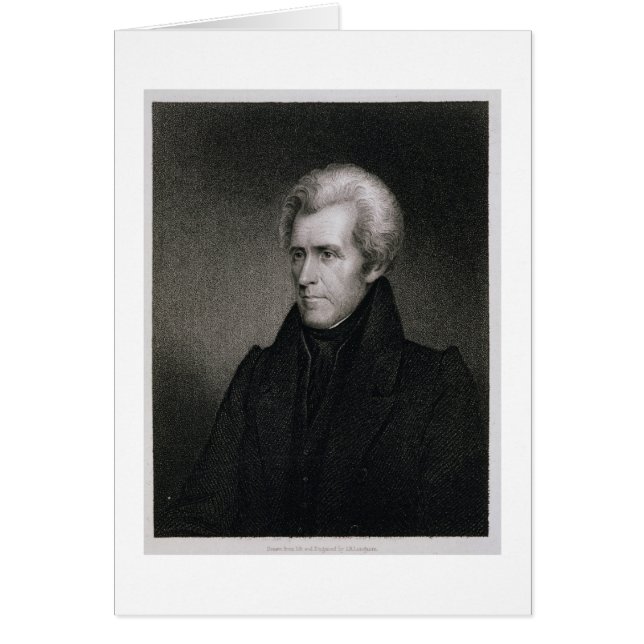 Cartão Andrew Jackson (gravação) (Frente)