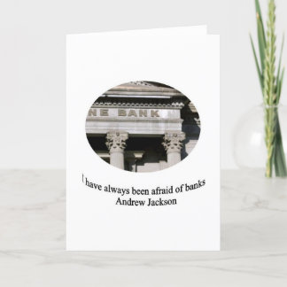 Cartão Andrew Jackson with quote