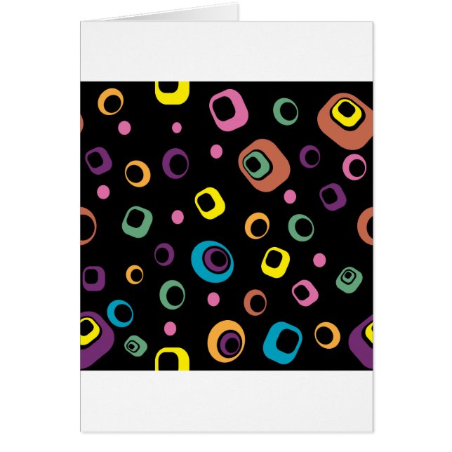 Cartão Anéis Abstrato (Frente)