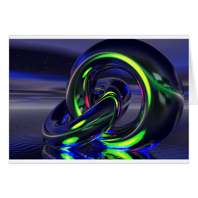 Cartão anéis azuis (Frente Horizontal)