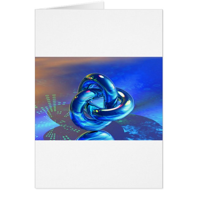 Cartão anéis azuis mágicos (Frente)