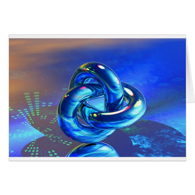 Cartão anéis azuis mágicos (Frente Horizontal)