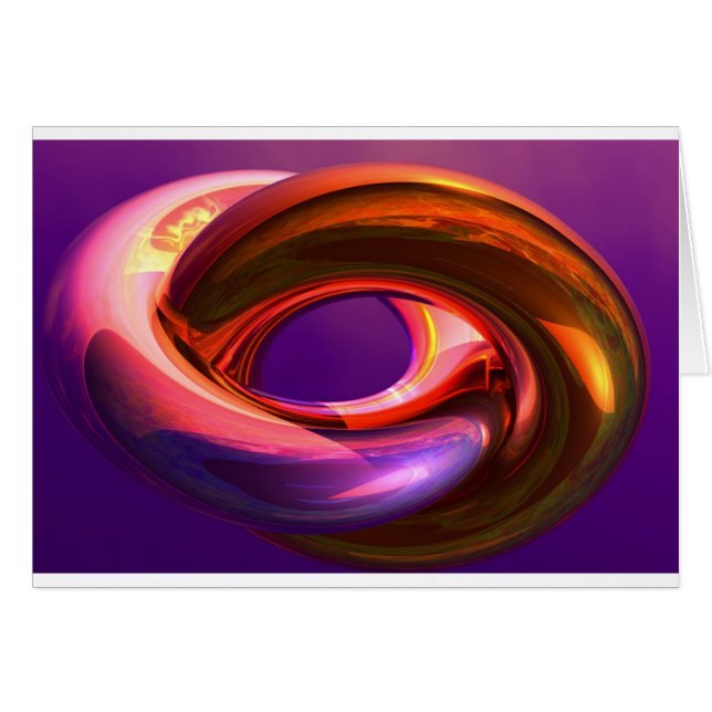 Cartão Anéis multicolores (Frente Horizontal)