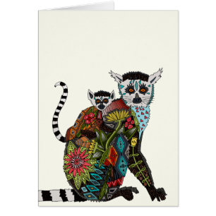 Cartão Anel de Amor com Lemur